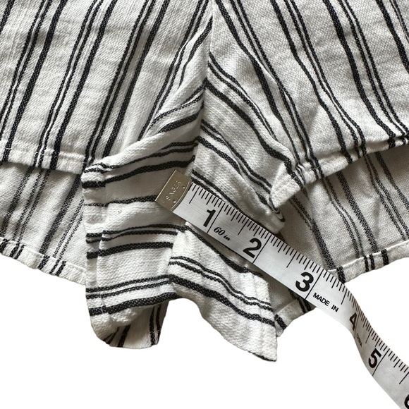 Garage Strapless Romper White/Black Stripes Sz L - Picture 5 of 7